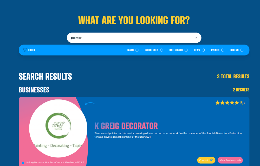 Search & Directory Development