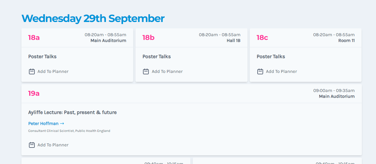 Infection Prevention Society Conference